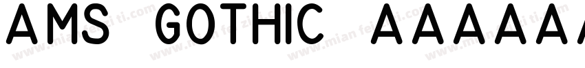 的MS Gothic 常规字体转换